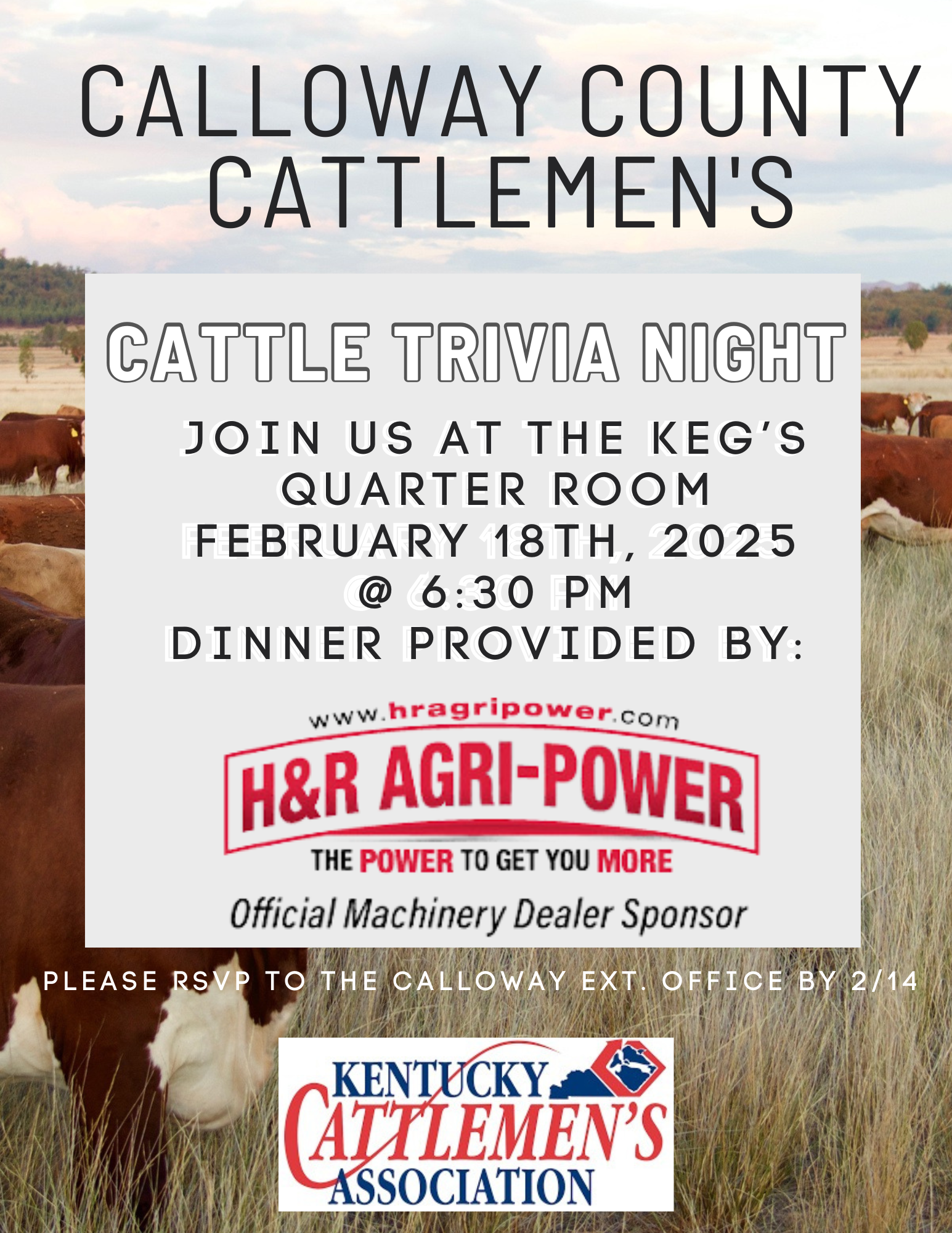 Cattle Trivia Night Information 