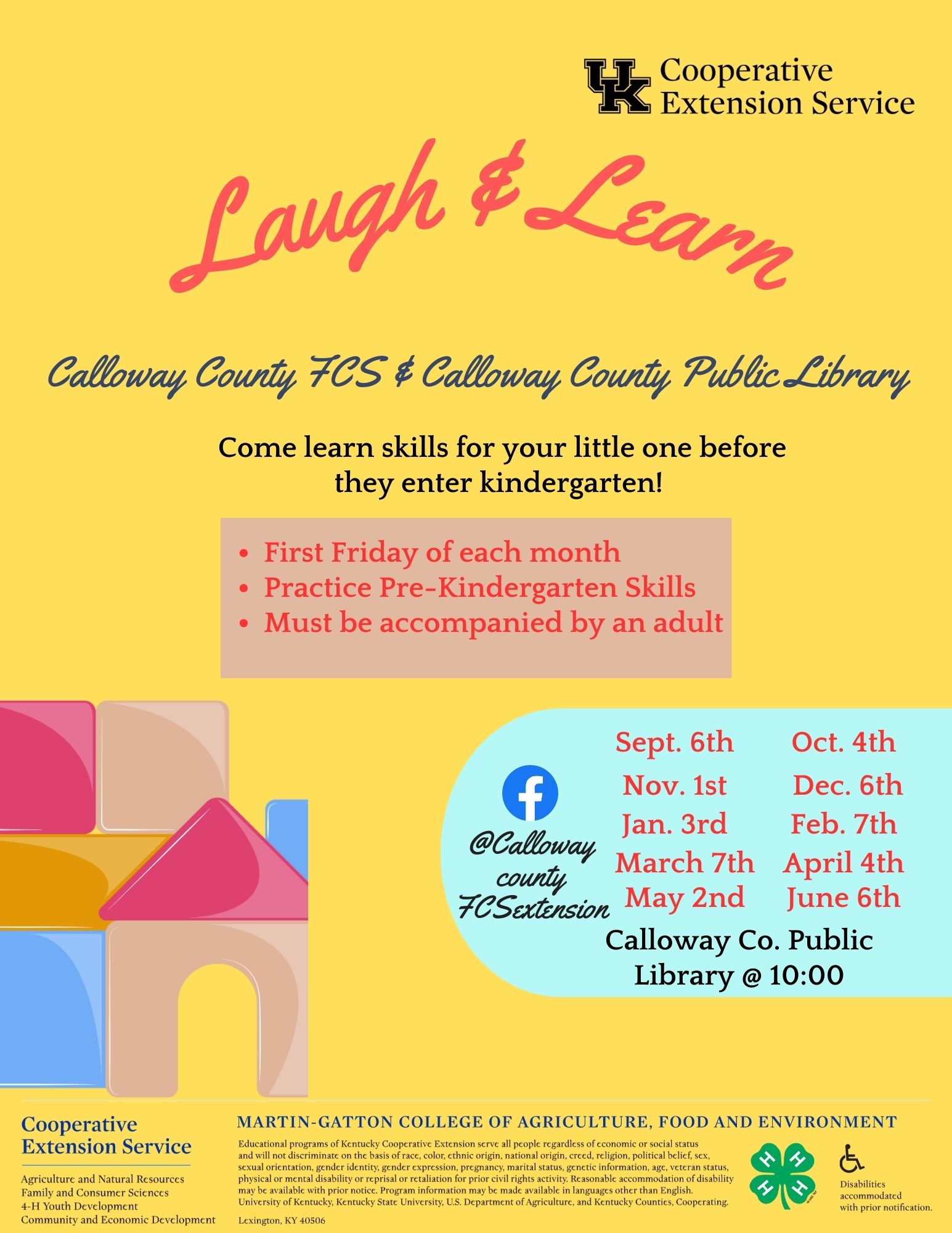 Laugh & Learn Informational Flyer