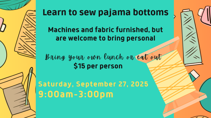 Details for Adult Sewing Class