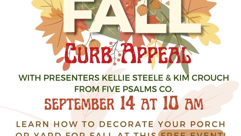 Fabulous Fall Curb Appeal Class Informational Flyer