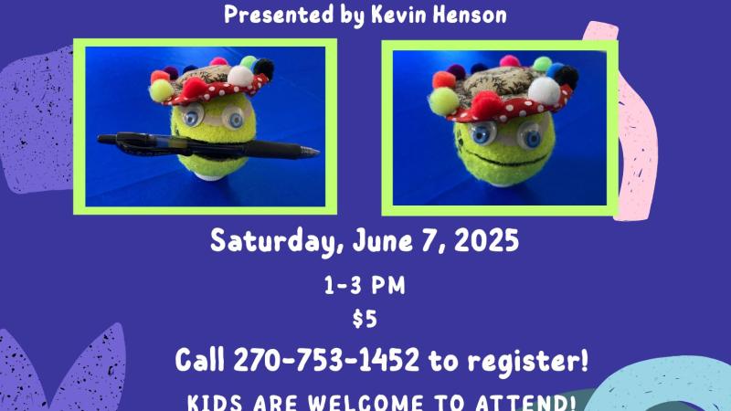 Flyer of a tennis ball holder for a workshop