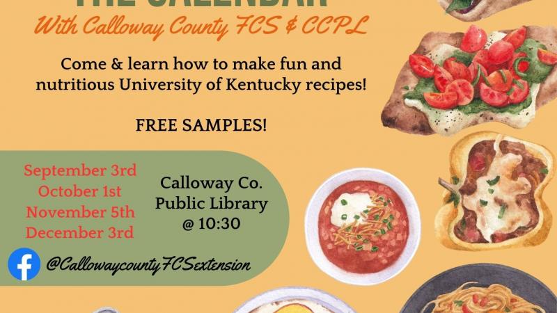 Fall 2024 Cooking Through the Calendar Flyer and Dates